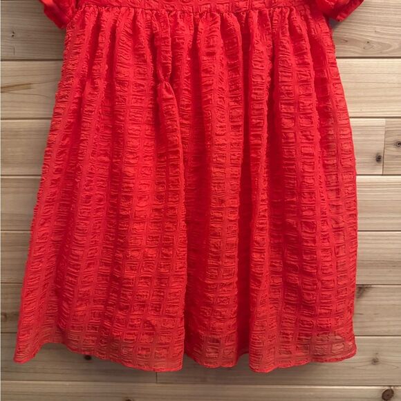 NWT L’Acadamie Revolve XS The Rene Mini Dress Poppy Red Puff Sleeve Christmas - Picture 5 of 9